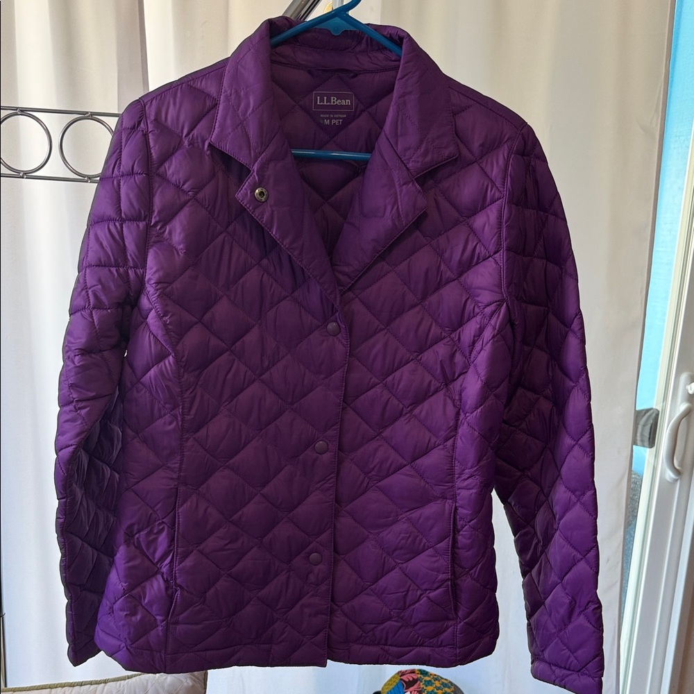 L.L. Bean Women's Deep Purple Puffer Jacket